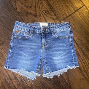 Girls Hudson denim shorts size 8, EUC